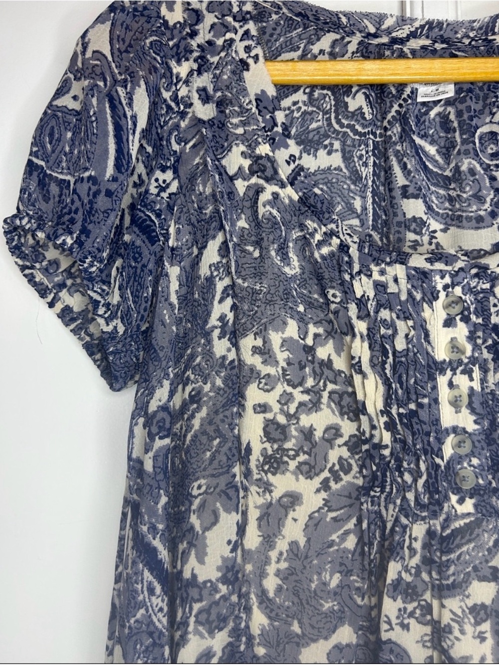 Kimchi Blue Paisley Babydoll Dress  Medium - Picture 5 of 11